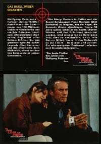 5c333 IN THE LINE OF FIRE 12 German LCs 1993 Wolfgang Petersen, Clint Eastwood as bodyguard!
