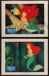 5c384 LITTLE MERMAID 6 German LCs 1992 images of Ariel & cast, Disney underwater cartoon!