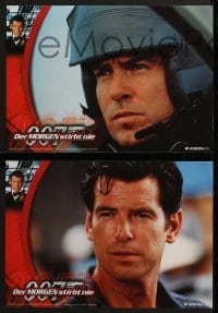 5c382 TOMORROW NEVER DIES 8 German LCs 1997 cool images of Pierce Brosnan as James Bond 007!