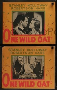 5c021 ONE WILD OAT 3 Canadian LCs 1951 Robertson Hare, Stanley Holloway, great border art!