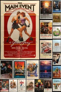 5d119 LOT OF 68 FOLDED ONE-SHEETS 1970s-1990s great images from a variety of different movies!