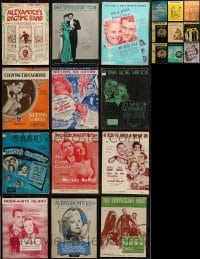 5d282 LOT OF 21 SHEET MUSIC 1930s-1950s great songs from a variety of different movies!