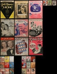5d287 LOT OF 30 SHEET MUSIC 1920s-1940s great songs from a variety of different movies!