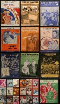 5d284 LOT OF 28 SHEET MUSIC 1920s-1940s great songs from a variety of different movies!