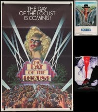 5d451 LOT OF 3 MOSTLY UNFOLDED HALF SUBWAY POSTERS 1970s-1980s Day of the Locust, Fatal Attraction