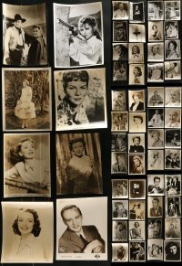 5d327 LOT OF 56 8X10 STILLS 1940s-1950s great portraits of a variety of different movie stars!
