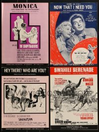 5d290 LOT OF 4 SHEET MUSIC 1940s-1960s a variety of songs with great cover images!