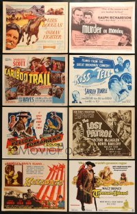 5d218 LOT OF 8 TITLE CARDS 1950s-1960s great images from a variety of different movies!