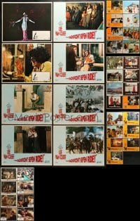 5d191 LOT OF 39 LOBBY CARDS 1960s-1970s incomplete sets from a variety of different movies!