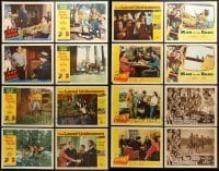5d203 LOT OF 16 LOBBY CARDS 1940s-1950s incomplete sets from a variety of different movies!