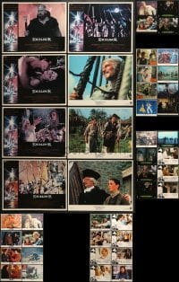 5d188 LOT OF 44 LOBBY CARDS 1970s-1990s incomplete sets from a variety of different movies!