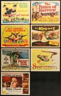 5d222 LOT OF 7 TITLE CARDS 1940s-1950s great images from a variety of different movies!