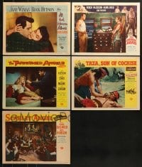 5d227 LOT OF 5 LOBBY CARDS FROM ROCK HUDSON MOVIES 1950s-1960s All That Heaven Allows & more!