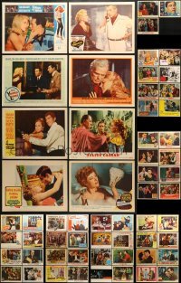 5d177 LOT OF 67 LOBBY CARDS 1940s-1980s great scenes from a variety of different movies!