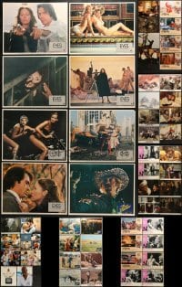 5d183 LOT OF 56 LOBBY CARDS 1970s-1990s incomplete sets from a variety of different movies!