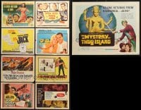 5d217 LOT OF 9 TITLE CARDS 1950s-1960s great images from a variety of different movies!