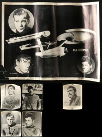 5d596 LOT OF 6 UNFOLDED STAR TREK 18X23 COMMERCIAL POSTERS 1960s-1970s Shatner, Nimoy, Takei!
