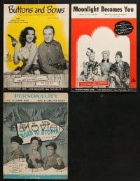 5d285 LOT OF 3 BOB HOPE SHEET MUSIC 1940s Paleface, Road to Morocco, Road to Utopia!