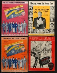 5d289 LOT OF 4 JACK BENNY SHEET MUSIC 1930s Broadway Melody of 1936, Artists & Models + more!
