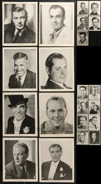 5d353 LOT OF 21 EMO MOVIE CLUB MALE PORTRAIT 8X10 STILLS 1935 Hollywood's best leading men!