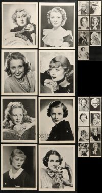 5d348 LOT OF 23 EMO MOVIE CLUB FEMALE PORTRAIT 8X10 STILLS 1935 Hollywood's best leading ladies!
