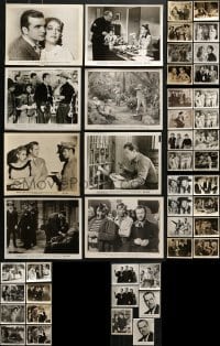 5d335 LOT OF 46 RE-RELEASE 8X10 STILLS R1940s-1950s great scenes from a variety of movies!