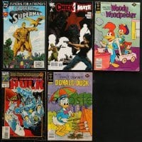 5d318 LOT OF 5 COMIC BOOKS 1970s-2000s Superman, Hulk, Donald Duck, Woody Woodpecker, Check Mate!