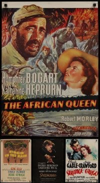 5d597 LOT OF 4 MOSTLY UNFOLDED COMMERCIAL POSTERS 1980s African Queen, Spellbound & more!