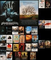 5d460 LOT OF 31 FORMERLY FOLDED SMALL FRENCH POSTERS 1980s-2010s images from a variety of movies!