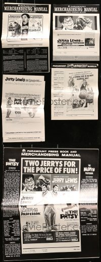 5d270 LOT OF 5 UNCUT JERRY LEWIS PRESSBOOKS 1960s Nutty Professor, Patsy, Sad Sack & more!