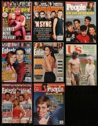 5d305 LOT OF 8 ENTERTAINMENT WEEKLY PEOPLE AND US MAGAZINES 1980s-2000s filled with images & info!