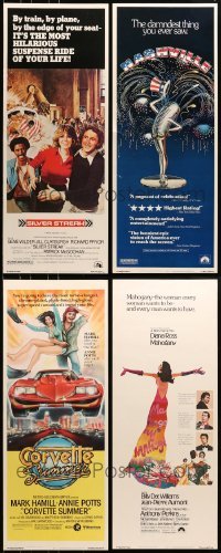 5d069 LOT OF 4 UNFOLDED 1970S INSERTS 1970s great images from a variety of different movies!