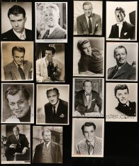 5d366 LOT OF 15 8X10 STILLS OF MALE PORTRAITS 1940s-1960s leading & supporting men!
