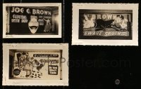 5d017 LOT OF 3 JOE E. BROWN 3X5 LOBBY DISPLAY PHOTOS 1930s-1940s Beware Spooks & more!