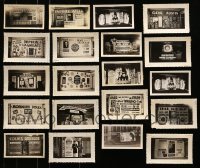 5d025 LOT OF 20 3X5 LIVE STAGE SHOW DISPLAY PHOTOS 1930s elaborate homemade advertising!