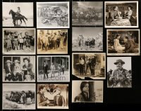 5d364 LOT OF 15 WESTERN 8X10 STILLS 1940s-1960s great images from a variety of cowboy movies!
