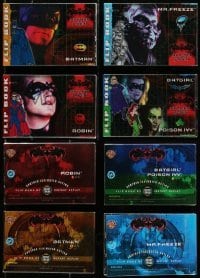 5d402 LOT OF 4 BATMAN AND ROBIN FLIP BOOKS 1997 Batman, Robin, Mr. Freeze, Poison Ivy & Batgirl!