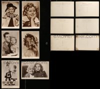 5d389 LOT OF 6 1930S ENGLISH SHIRLEY TEMPLE POSTCARDS 1930s portraits of the cute Fox child star!