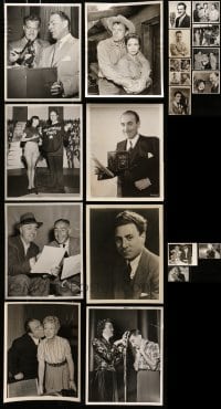 5d357 LOT OF 19 8X10 STILLS FROM EARLY RADIO AND TV 1940s-1950s great candid images of stars!