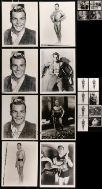 5d431 LOT OF 20 BUSTER CRABBE 8X10 REPRO PHOTOS 1980s great portraits of the athlete/actor!