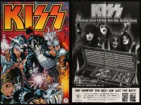 5d461 LOT OF 20 FOLDED 24x36 KISS COMIC BOOK ADVERTISING POSTERS 2000s great images of the band!