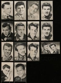 5d407 LOT OF 14 SINGER ARCADE CARDS 1960 great portraits including Frank Sinatra!