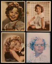 5d400 LOT OF 4 SHIRLEY TEMPLE 8X10 PICTURE FRAME PHOTOS 1930s great portraits of the cute star!