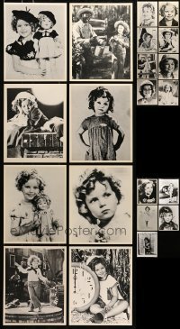 5d430 LOT OF 21 SHIRLEY TEMPLE 8X10 REPRO PHOTOS 1980s great portraits of the cute child star!