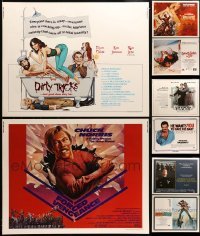5d083 LOT OF 8 UNFOLDED 1980S HALF-SHEETS 1980s great images from a variety of movies!