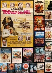 5d276 LOT OF 27 FOLDED GERMAN A1 POSTERS 1960s-1980s great images from a variety of movies!