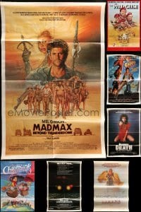 5d153 LOT OF 9 FOLDED ONE-SHEETS 1980s-1990s great images from a variety of different movies!