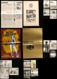 5d256 LOT OF 20 UNCUT PRESSBOOKS 1960s-1970s advertising for a variety of different movies!
