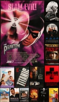 5d554 LOT OF 16 UNFOLDED MOSTLY SINGLE-SIDED 27X40 ONE-SHEETS 1980s-2010s cool movie images!