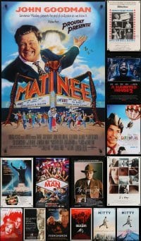 5d563 LOT OF 16 MOSTLY UNFOLDED DOUBLE-SIDED AND SINGLE-SIDED MOSTLY 27X40 ONE-SHEETS 1980s-2010s cool movie images!